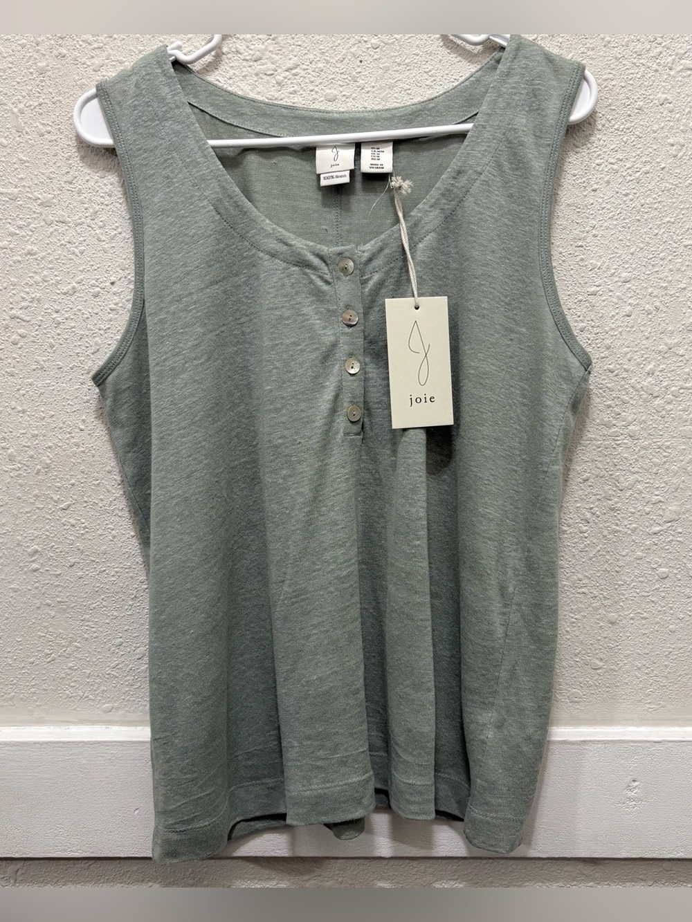 Joie Sage 100% Linen Tank Top NWT M